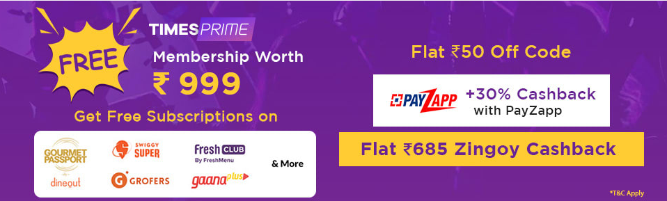Times Prime Membership Offer