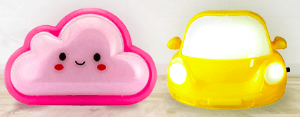 Cloud & Car Night Light/Lamp Combo for Nursery