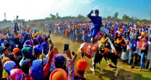 Warrior Style Holi at Anandpur Sahib, Punjab