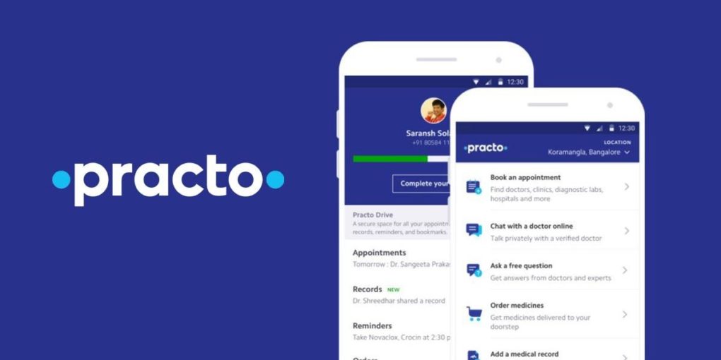 Practo Medicine Ordering App