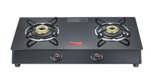 Prestige Magic Glass Top 2 Burner Gas Stove