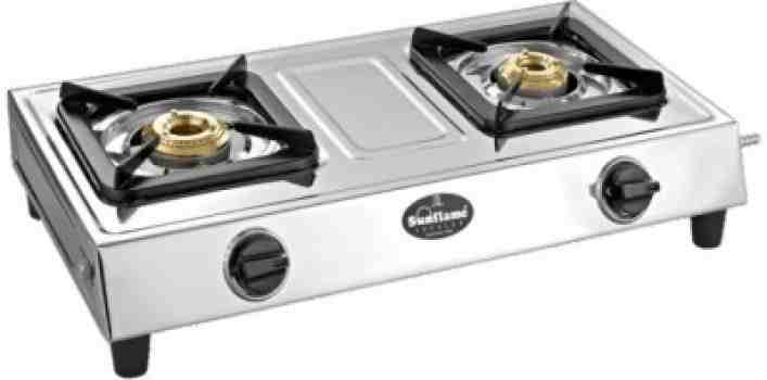 Sunflame Shakti Stainless Steel 2 Burner Gas Stove