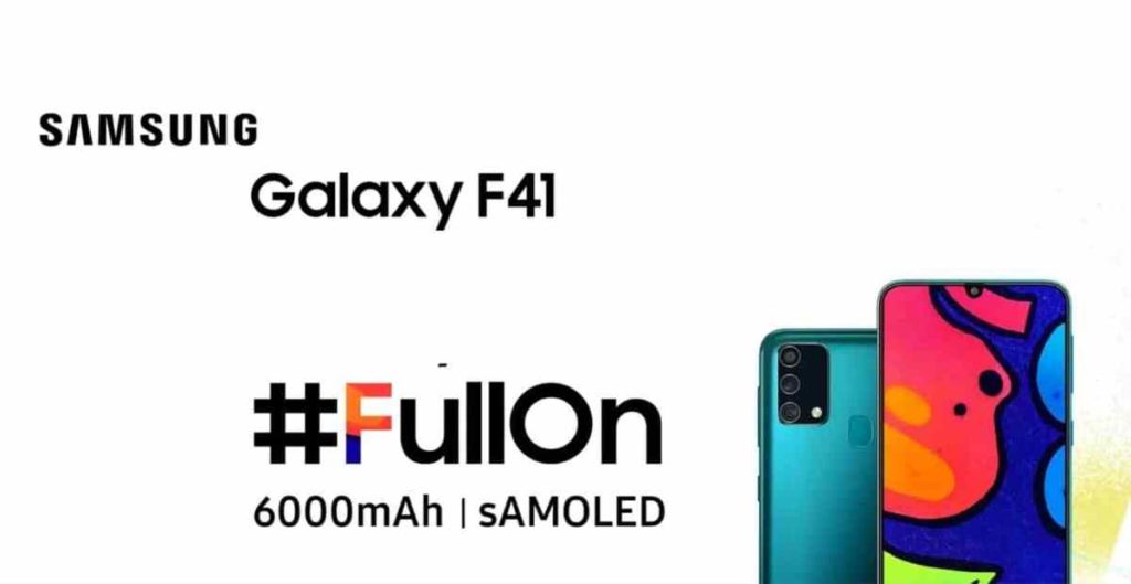 samsung new mobile f41 price