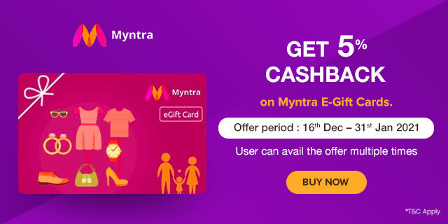 Myntra gift card