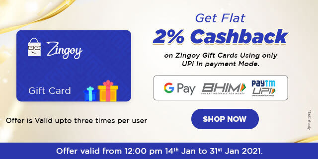 Zingoy gift card