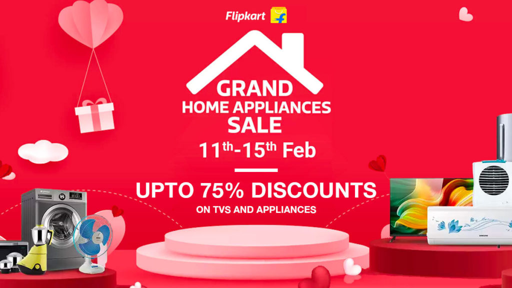 Flipkart Grand Home Appliances Sale 2021: Upto 75% Discounts on TVs and Appliances