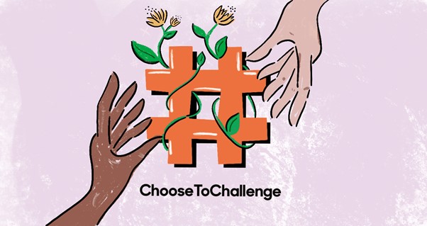 ChooseToChallenge and show your support on social