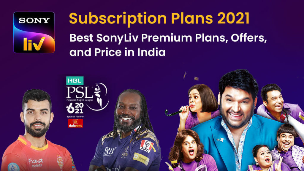 SonyLiv Subscription Plans 2021