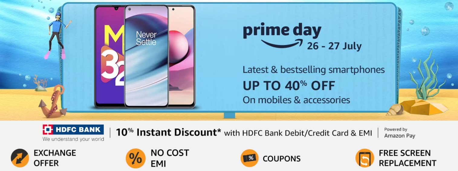 Amazon Prime Day Sale 2021 India : Best Smartphone Deals