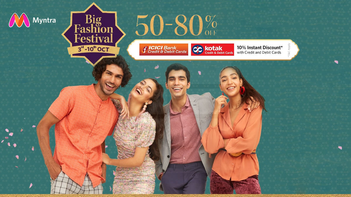 The Myntra Big Fashion Festival 2021 Is Here to Glam You Up for The Festive Season