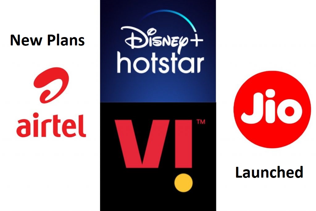 Airtel, Jio, and Vi Launches New Disney+ Hotstar Prepaid Recharge Plans