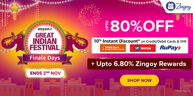 Amazon Great Indian Festival Sale Finale Days : Bank offers & Rewards (26Oct-2Nov)
