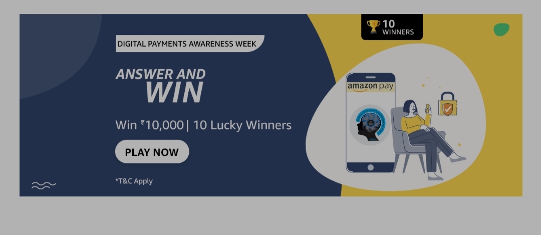 Amazon Pay Digital Payments Awareness Week Quiz Answers Today