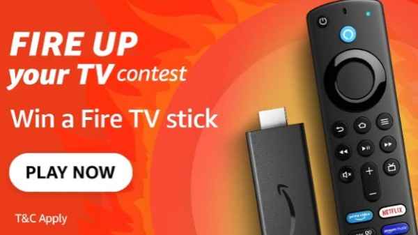 Amazon Fire up your TV Contest Quiz Answers : Win Free Fire Tv Stick