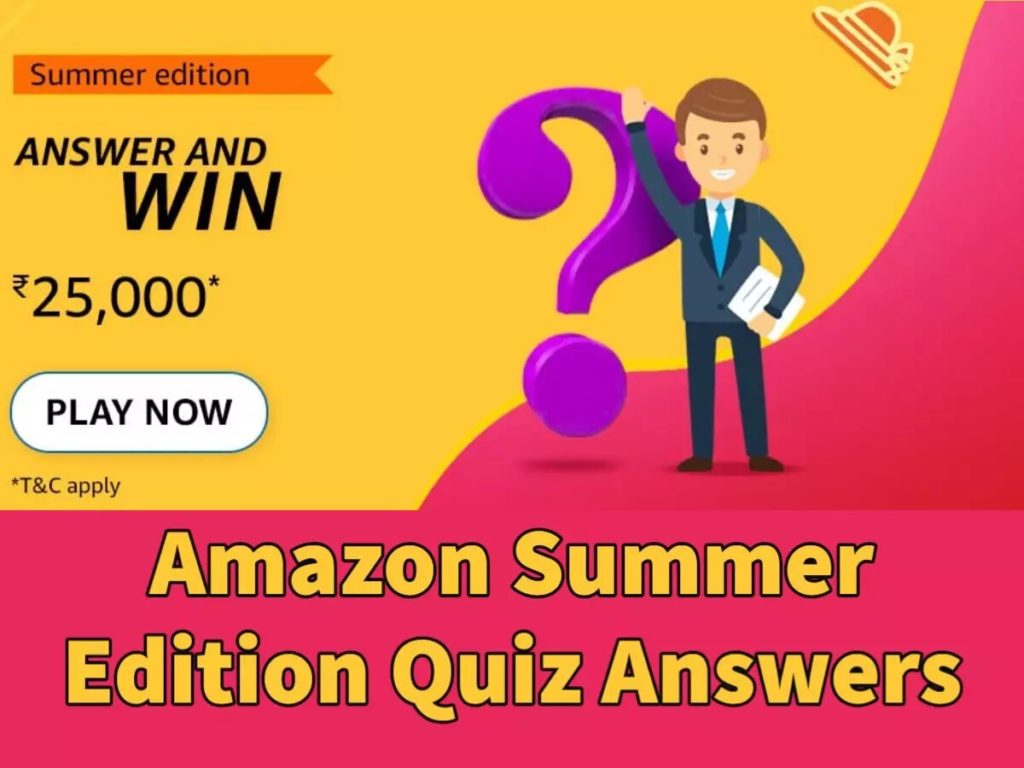 Amazon Summer Edition Quiz Answers Today