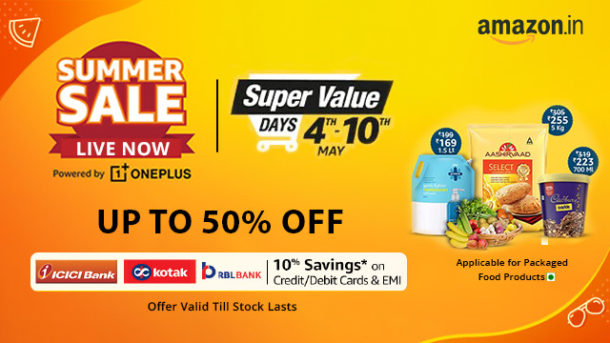 Amazon Super Value Days Sale : UPTO 50% OFF on Groceries