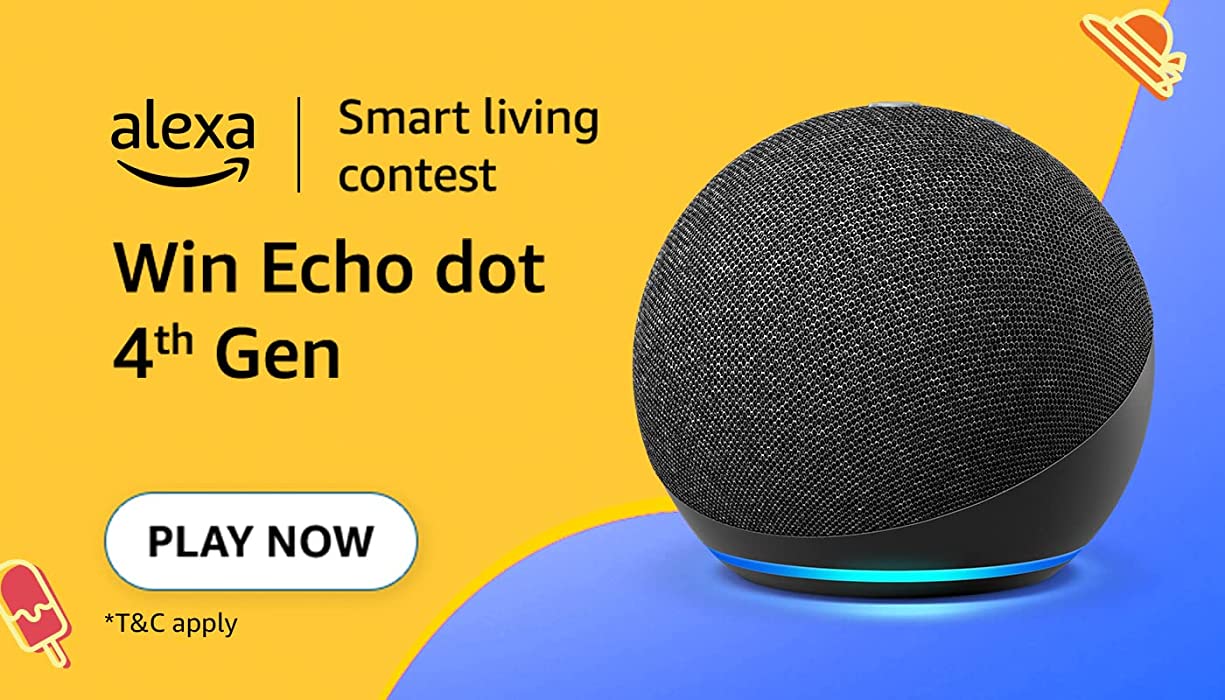 Amazon Alexa Smart Living Quiz Answers Today : Win Echo Dot 4th Gen