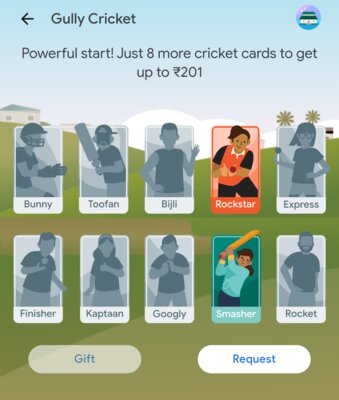 Google Pay Gully Cricket Offer : Earn UPTO Rs.201 Cashback