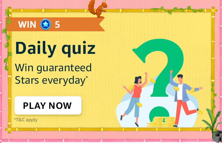 Amazon Weekly Quiz Stars : Win Up to Rs.1000
