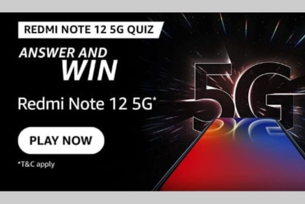 Redmi Note 12 5G Quiz Answers