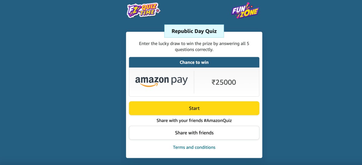 HOT Amazon Quiz Flipkart Question Answer Quiz Amazon Quiz - Main Image