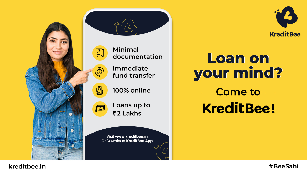 KreditBee Coupon Code for 100% off on Processing Fee: Free Loans!