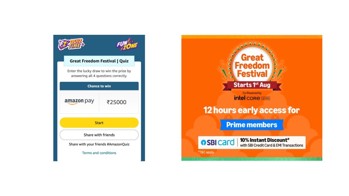 Amazon Great Freedom Festival 2025 Quiz and Answers