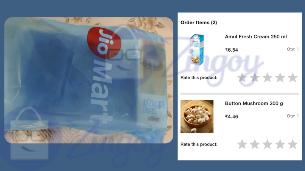 Proof of JioMart Happy Hour Loot Deal: Flat 100 Coupon