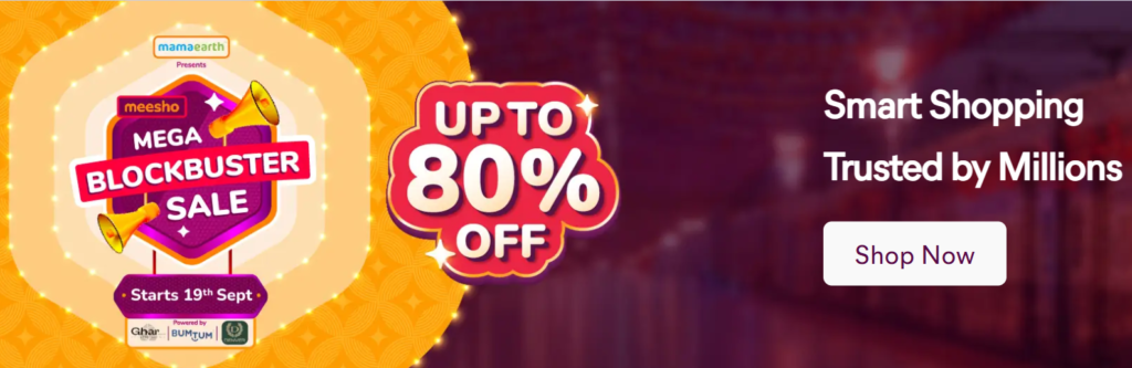 Meesho Mega Blockbuster Sale 2025 Live Now!