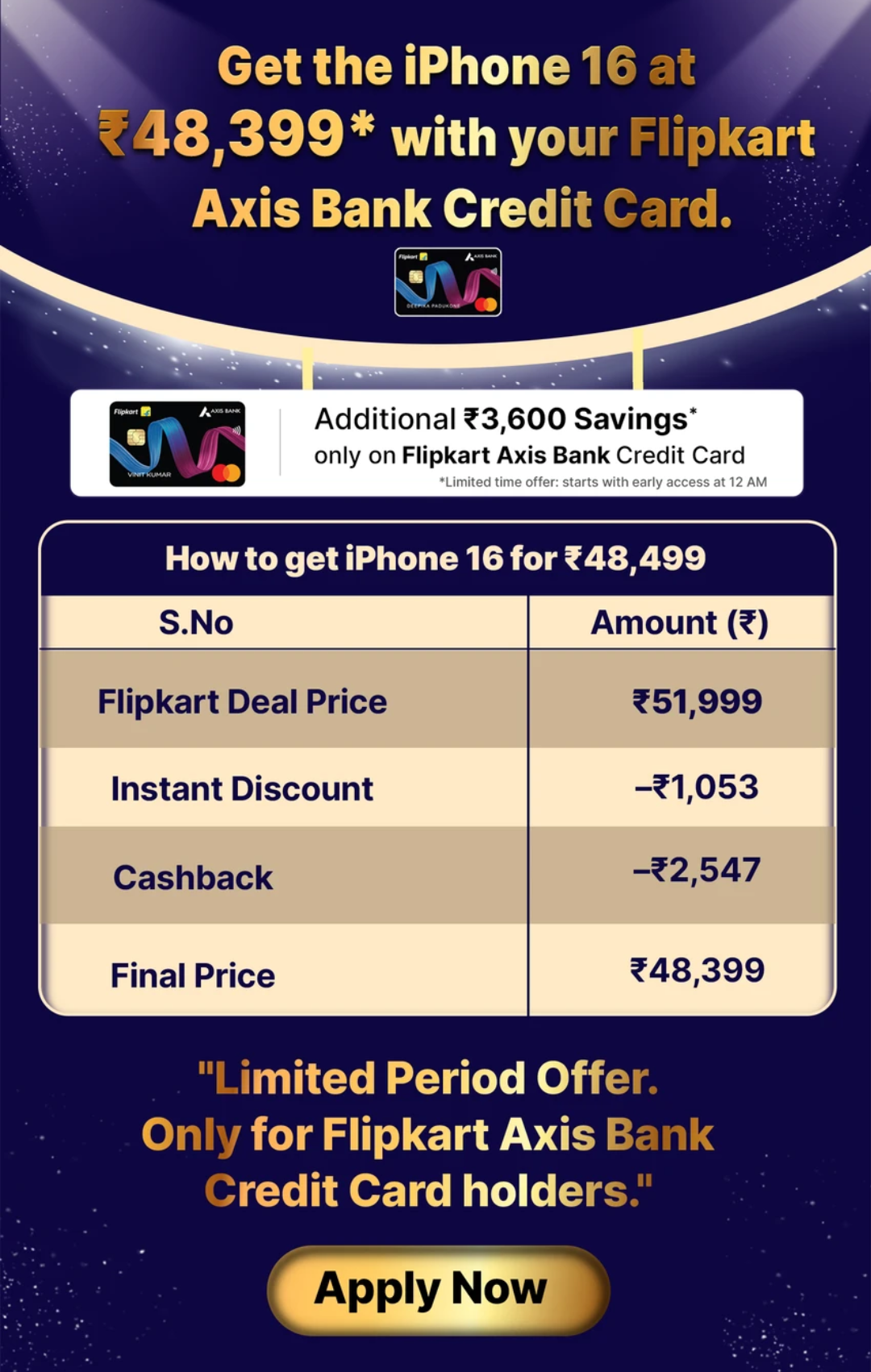 iPhone 16 Price in Flipkart Big Billion Days 2025: Lowest Ever!