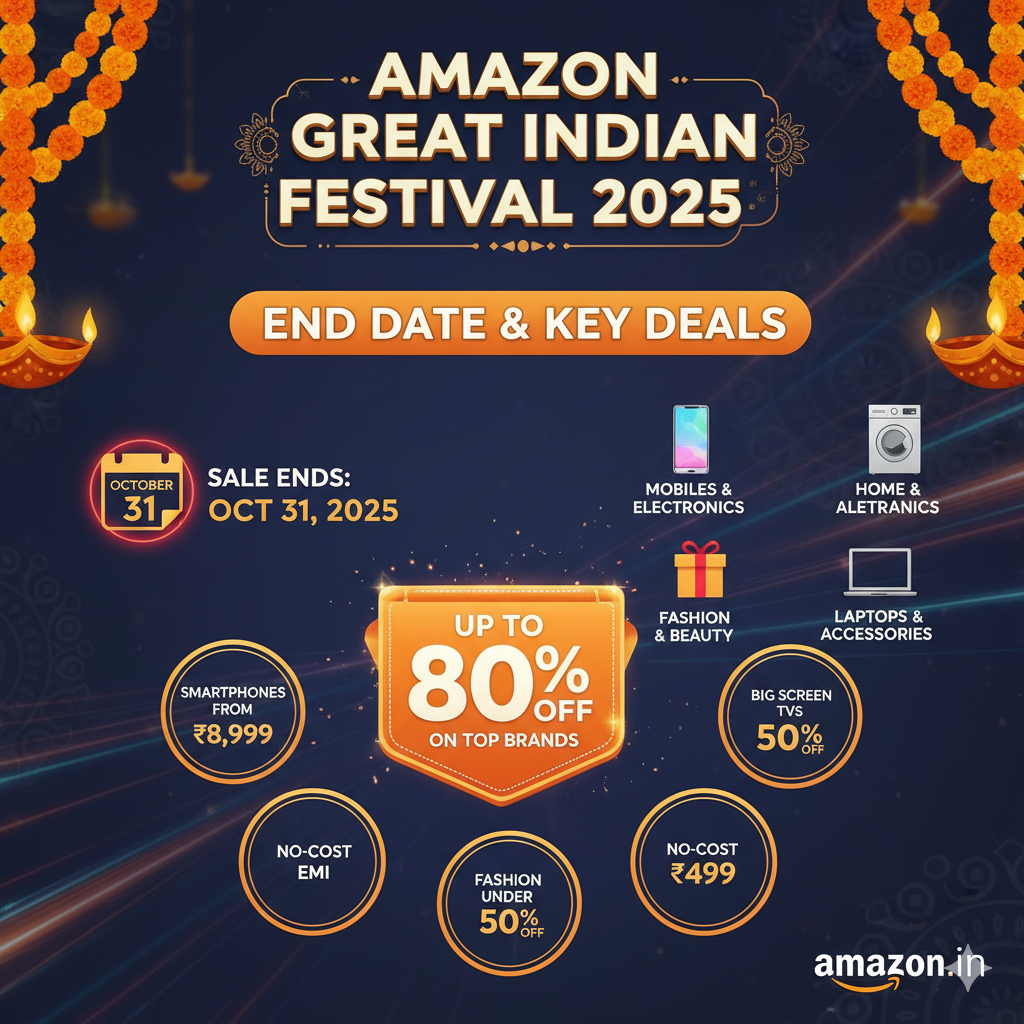 Amazon Great Indian Festival End Date (Speculated) & Key Deals for 2025 Sale