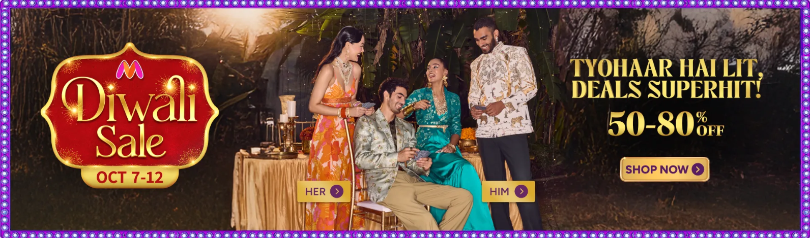 Myntra Diwali Sale 2025: Dates, Deals & How to Save with Zingoy Cashback