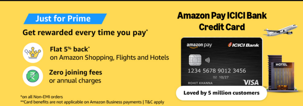 Amazon Pay ICICI and HDFC Millenia Credit Card Myntra Gift Vouchers at 1% Discount