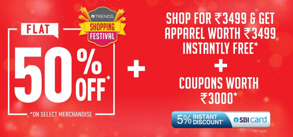 Trends ₹3499 Offer Last Date: Trends Shopping Festival Dates 2026 