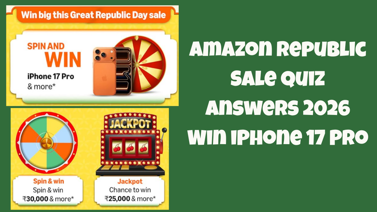 Amazon Republic Sale Quiz Answers 2026 Win iPhone 17 Pro